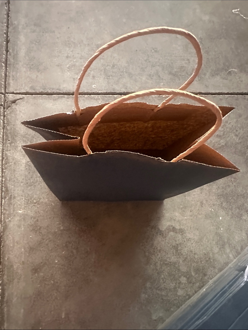 Navy Blue Kraft Paper Gift Bags with Natural Handle - 80 qty. - Picture 3 of 8